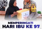 Peringati Hari Ibu 2025, Kapolres 50 Kota Salurkan Bansos untuk Lansia