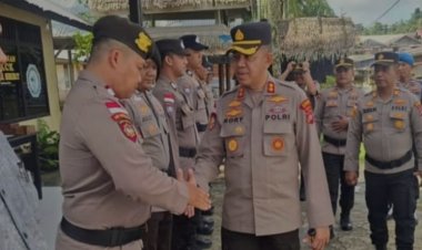 Kapolres Mentawai Kunjungan Kerja KE Siberut, Tekankan Peningkatan Kinerja dan Pelayanan Publik